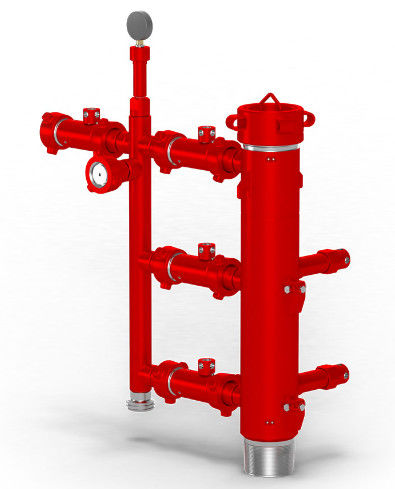 13-3/8' API Casing BTC Buckle kết nối 54Mpa Thử nghiệm áp suất Double Plug Cementing Head With Wooden Packing 810KG