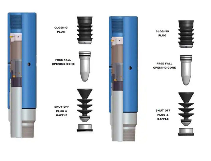 Api Q125 -d LTC Máy tính / thủy lực 5.69mm Cementing Stage Collar với PDC vật liệu đục