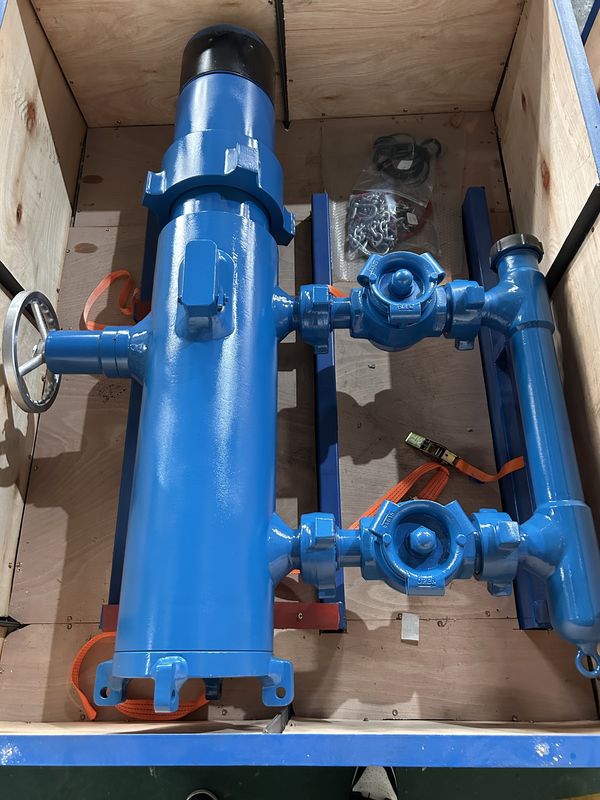 13-3/8' API Casing BTC Buckle kết nối 54Mpa Thử nghiệm áp suất Double Plug Cementing Head With Wooden Packing 810KG