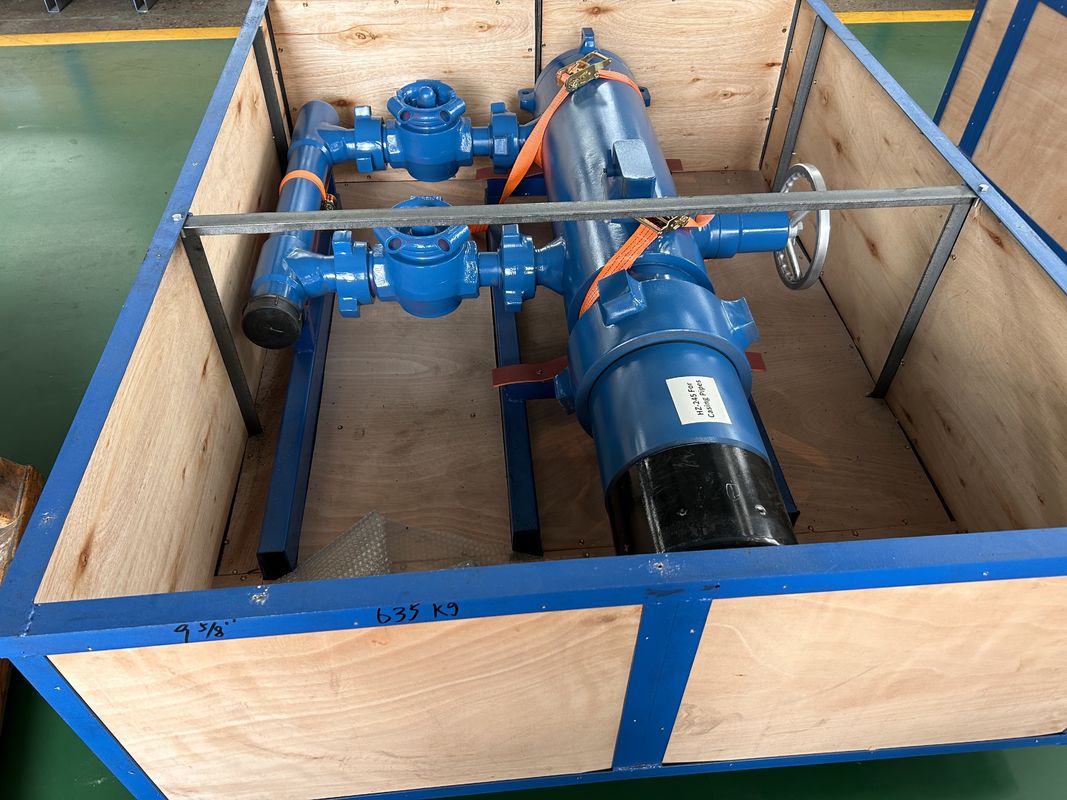13-3/8' API Casing BTC Buckle kết nối 54Mpa Thử nghiệm áp suất Double Plug Cementing Head With Wooden Packing 810KG