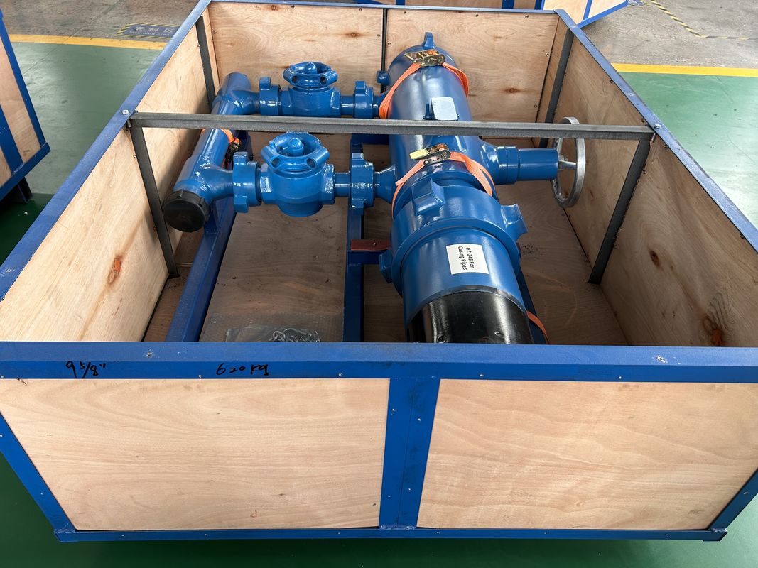 13-3/8' API Casing LTC BTC Buckle kết nối 35Mpa áp suất làm việc Double Plug Cementing Head With Wooden Packing
