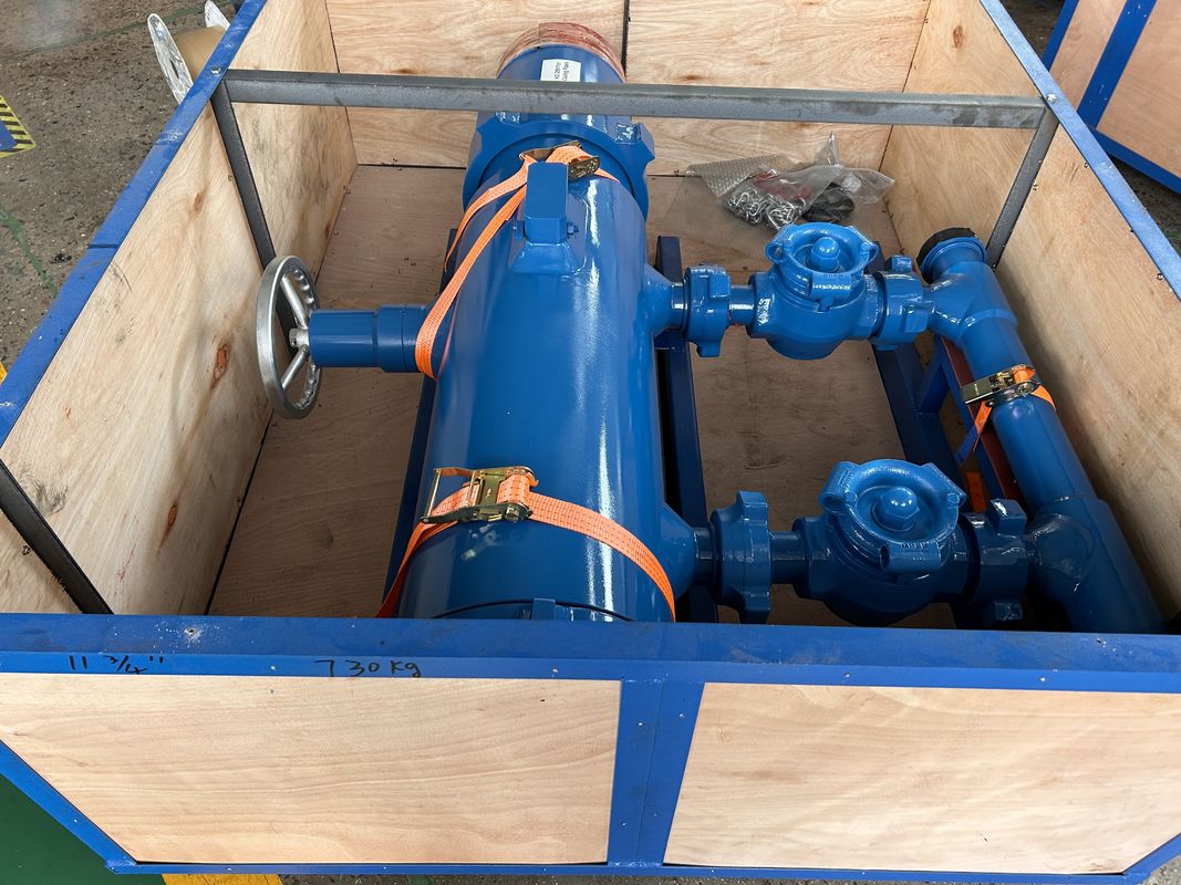 13-3/8' API Casing BTC Buckle kết nối 54Mpa Thử nghiệm áp suất Double Plug Cementing Head With Wooden Packing 810KG