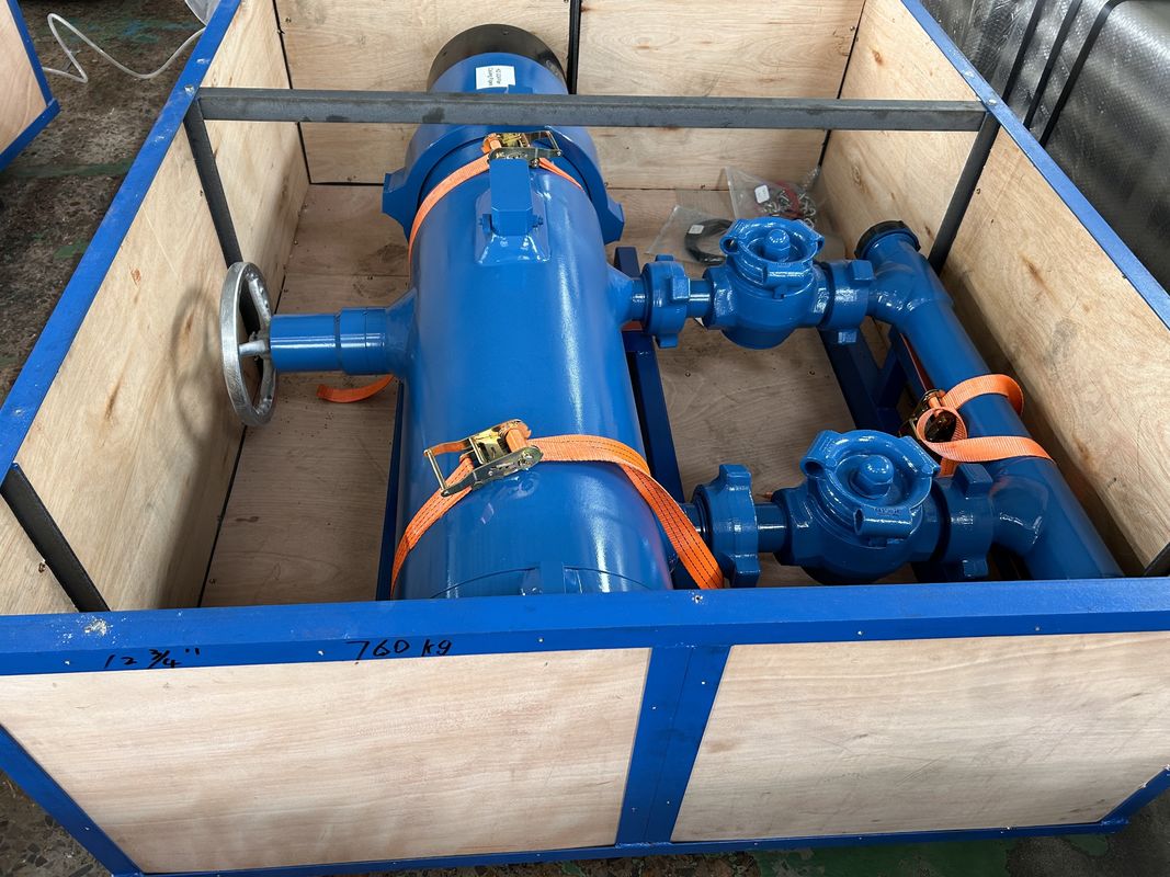 13-3/8' API Casing BTC Buckle kết nối áp suất làm việc 35Mpa Double Plug Cementing Head With Wooden Packing
