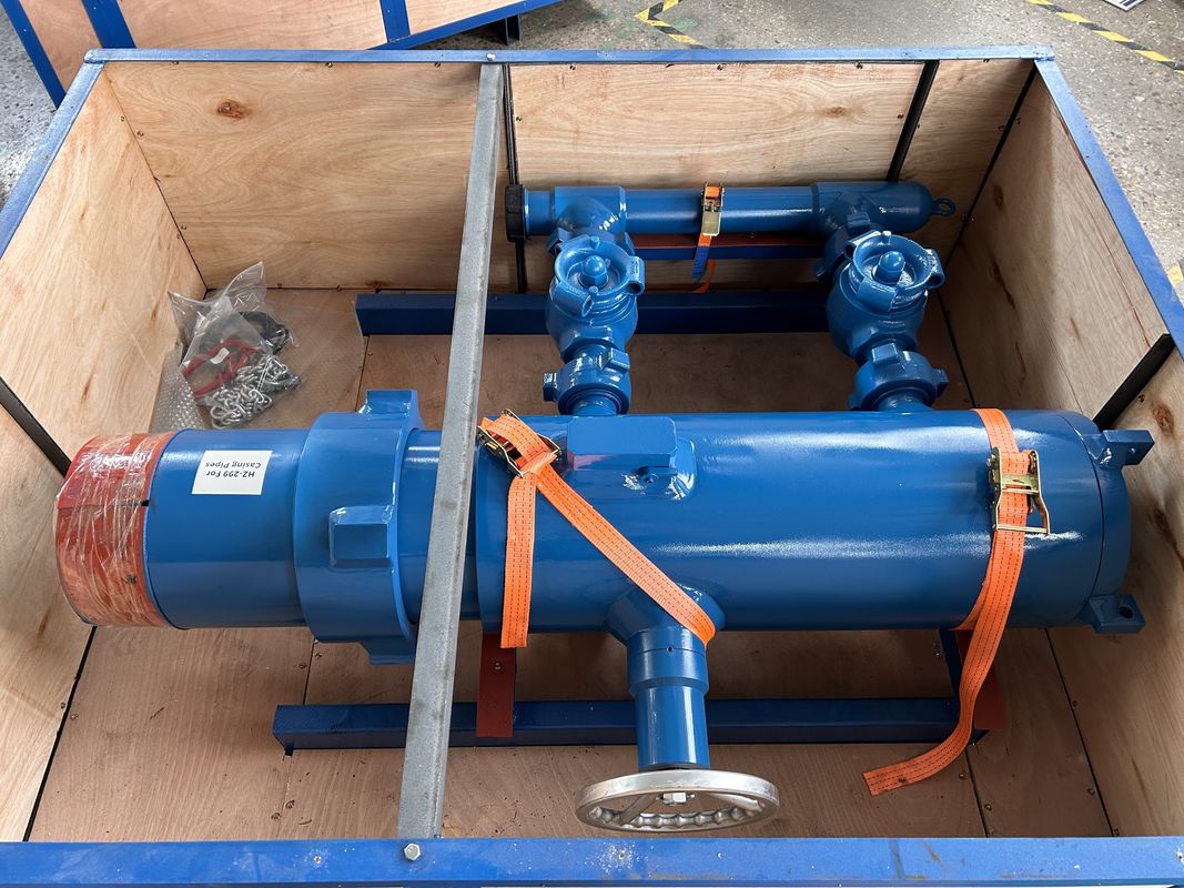 6-5/8' API Casing LTC BTC Buckle kết nối áp suất làm việc 21Mpa Double Plug Cementing Head With Wooden Packing 500KG