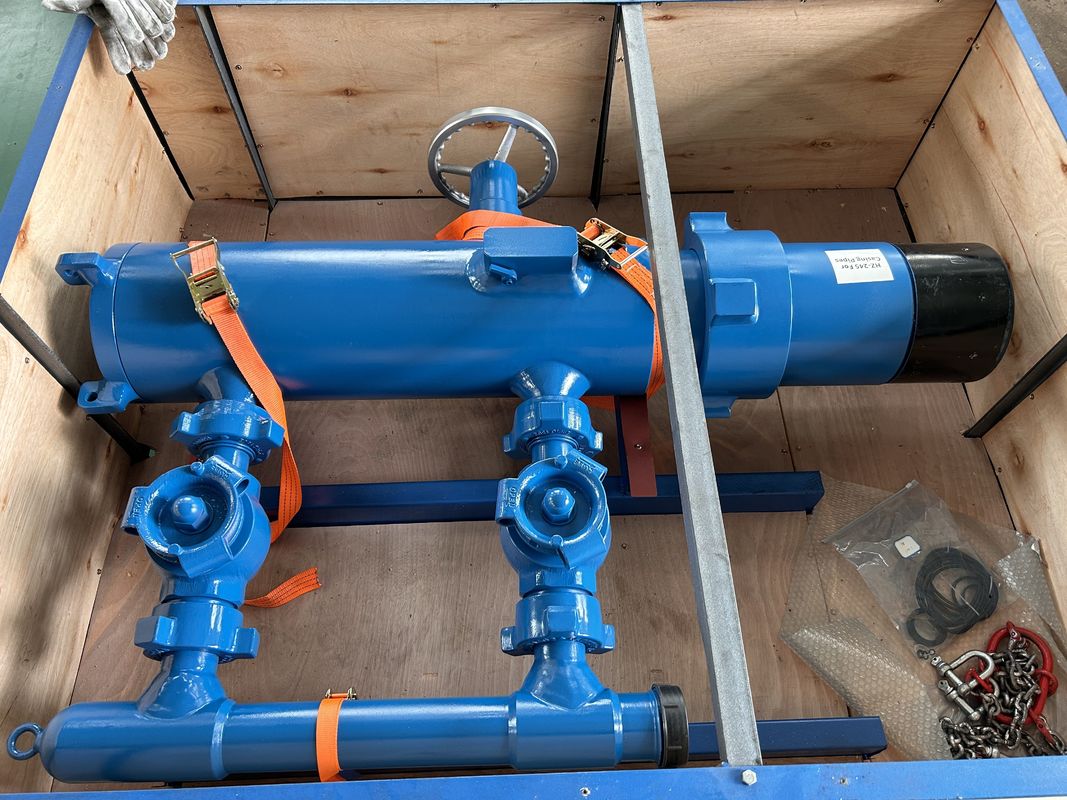 13-3/8' API Casing BTC Buckle kết nối áp suất làm việc 35Mpa Double Plug Cementing Head With Wooden Packing