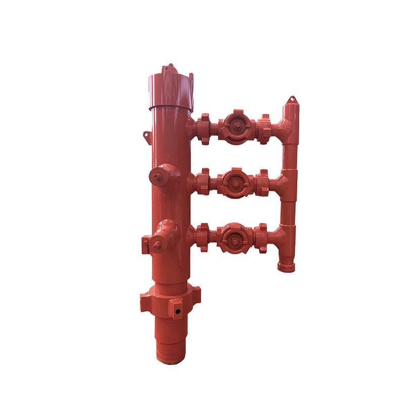 13-3/8' API Casing LTC BTC Buckle kết nối 35Mpa áp suất làm việc Double Plug Cementing Head